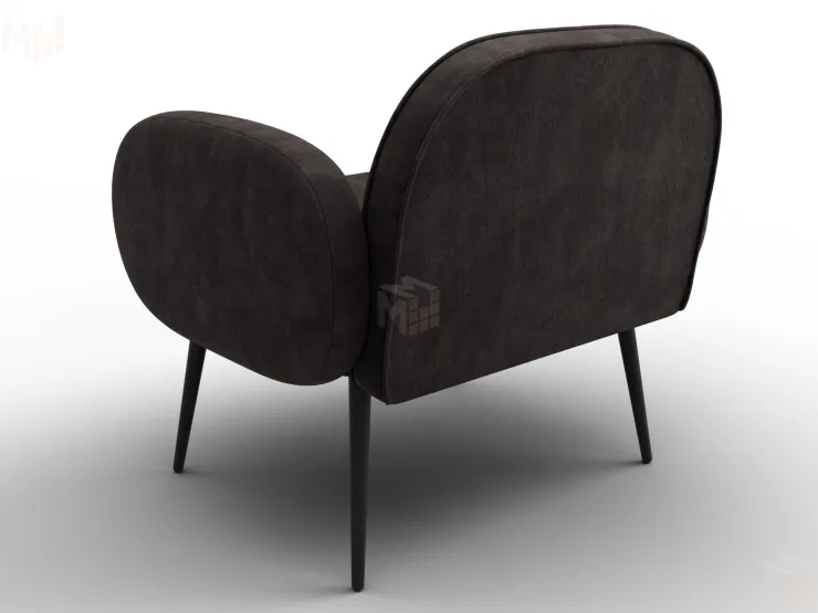 Кресло Лига-086 ( велюр BRUT 17 коричневый )