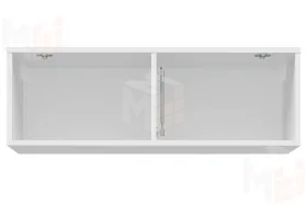 Полка навесная Слайд Белый глянец