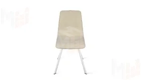 Стул Бруно (паук Т2) Белый муар, Кожзам Бежевый