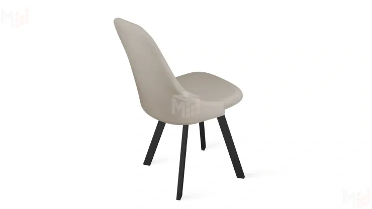 Стул Франк (паук) исп. 2 - ДП2-30 Черный матовый/Catania Ivory (бежевый)