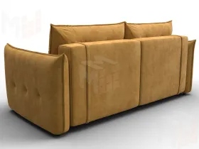 Диван прямой Лига-100 НПБ ( BRUT 10 желтый )