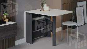 Стол-книжка Т1 Антрацит, Дуб крафт белый