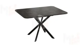 Стол обеденный раздвижной Лиссабон Тип 1 Черный муар, Ателье темный