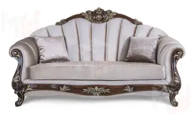 Диван Марселла 3х местный корень дуба глянец