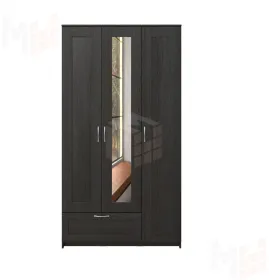 Шкаф Сириус 3 двери с зеркалом 1 ящик, венге (высота 220 см)