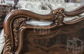 Кровать Илона 180х200 см караваджо с мягким изголовьем