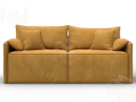 Диван прямой модульный Лига-106 ( BRUT 10 желтый )