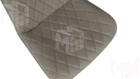 Стул OSCAR Белый муар, Велюр L003 бежевый