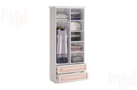 Шкаф двухстворчатый с ящиком Алиса