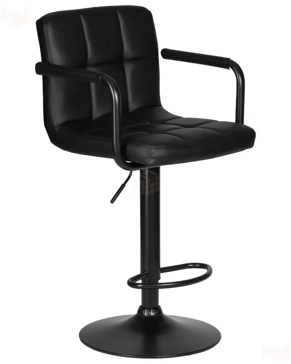 Стул барный DOBRIN KRUGER ARM BLACK (черный)