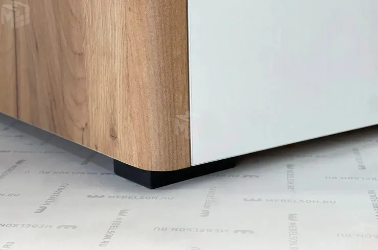 Шкаф двухдверный Адам  крафт золотой/белое дерево