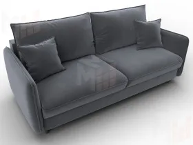 Диван прямой Лига-064 НПБ ( SEVEN 17 серый )