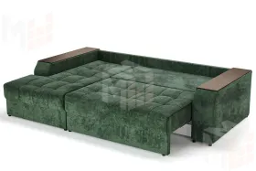 Угловой диван-кровать Лас-Вегас Зеленый левый