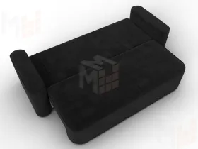 Диван прямой Лига-118 НПБ ( SEVEN 35 черный )