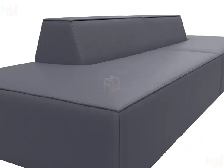 Диван прямой модульный Монс лофт ( GRIFON 15 серый )