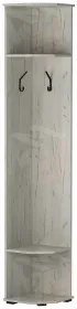 Шкаф торцевой с вешалками ИТАЛИЯ ШТВ-370 Крафт белый