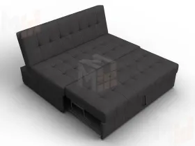 Диван прямой Лига-107 (140) ( JOLY 08 коричневый )