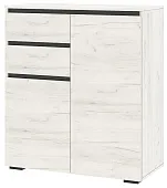 Тумба ГРЕТТА 1800 2С2Я  Дуб Крафт белый