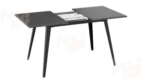 Стол обеденный Равенна Тип 1 Черный муар, Серый бетон