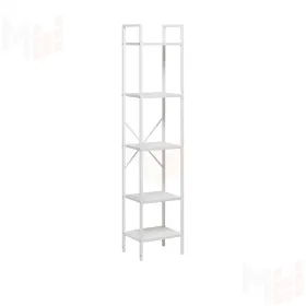 Стеллаж Leset Стилвуд 15 узкий, 5 полок (Белый/Белый)