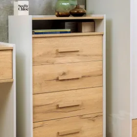 Комод  Айрис 45 Белый/Дуб золотистый