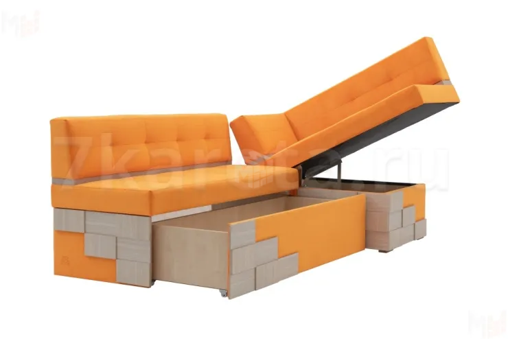 Угловой кухонный диван Редвиг со спальным местом