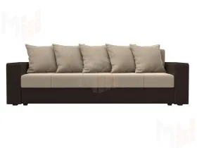 Диван прямой Дубай Лайт ( Бежевый\Коричневый )