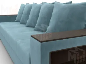 Диван прямой Дубай Лайт ( Бирюзовый )