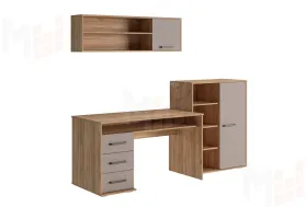 Уголок школьника Паскаль-4 (крафт золотой/глиняный серый)