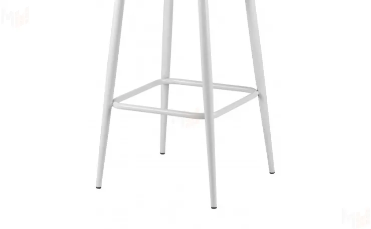 Барное поворотное кресло Барли К Confetti bordo/белый