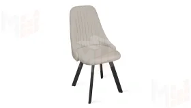 Стул Франк (паук) исп. 2 - ДП2-30 Черный матовый/Catania Ivory (бежевый)