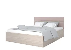 Кровать Ненси 1,4 с основанием (ясень/капучино глянец)