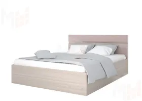 Кровать Ненси 1,4 с основанием (ясень/капучино глянец)