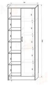 Стеллаж ФУТ-13/4 серия Футбол