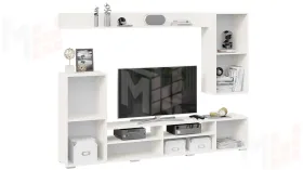 Гостиная Моретти Белый, Белый глянец