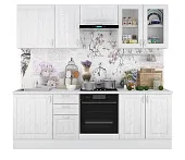 Кухня Принцесса 2,4 м с витриной
