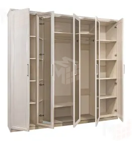 Шкаф Нонна 5-дверный мокко глянец