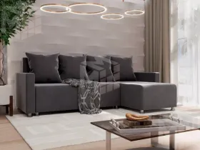 Угловой диван Таити Темно-серый
