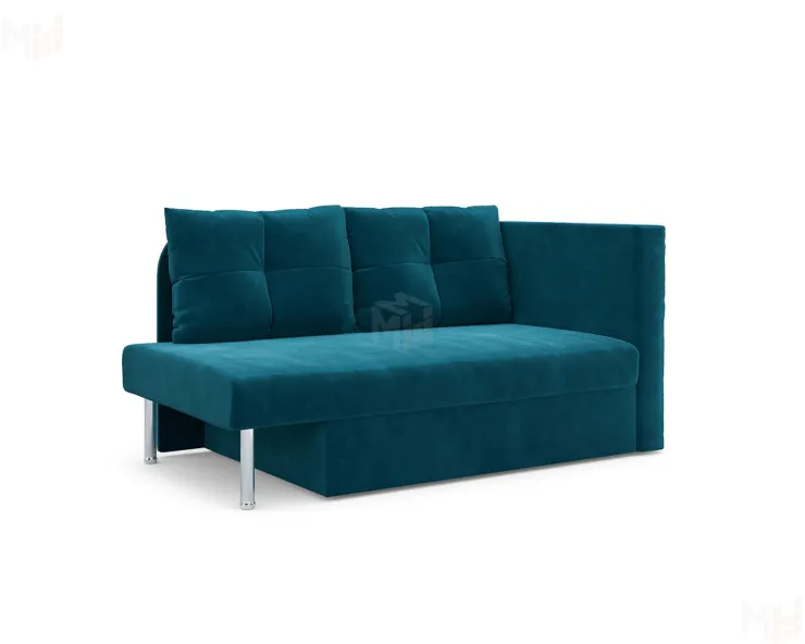 Софа Алиса (бархат сине-зеленый STAR VELVET 43 BLACK GREEN)