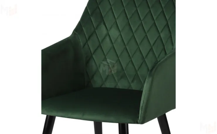 Барное поворотное кресло Барли К Confetti deep forest/черный