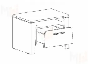 Тумба с ящиком Мальта (дуб винтерберг)