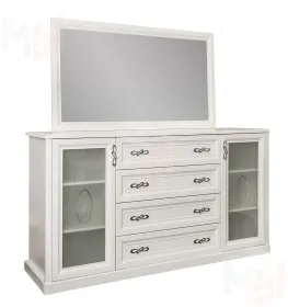 Комод Мишель белый матовый (гостиная)