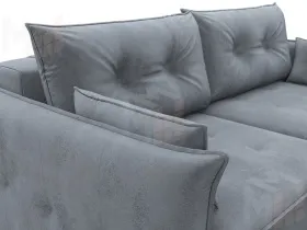 Диван прямой Лига-100 НПБ ( TOWER 10 серый )