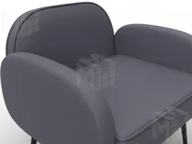 Кресло Лига-086 ( экокожа GRIFON 15 серый )