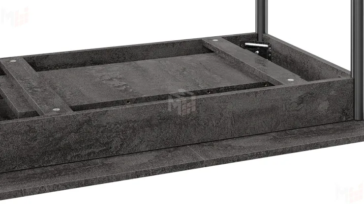 Стол обеденный Крит Черный, Железный камень