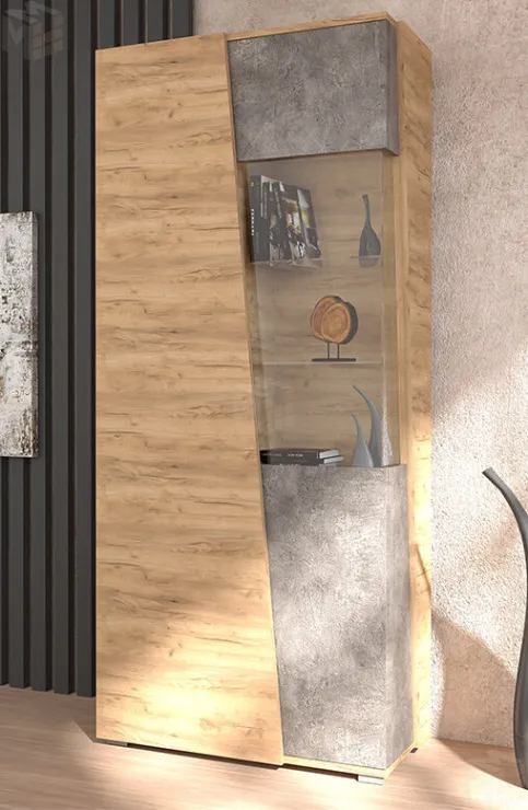 Шкаф 2-х дверный со стеклом Аллегро 10