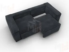 Диван прямой Лига-081 НПБ ( TOWER 11 темно-серый )