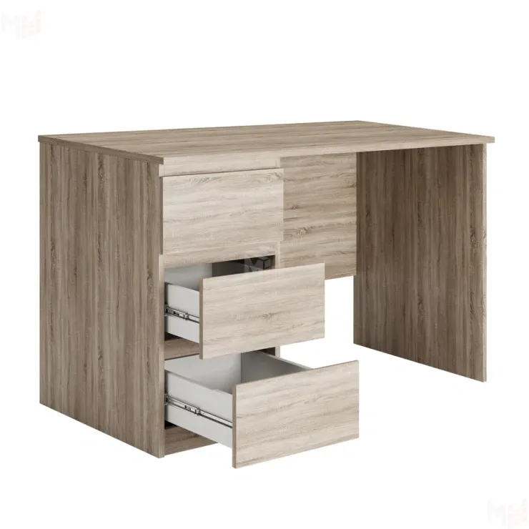 Стол письменный Кастор 3 ящика сонома