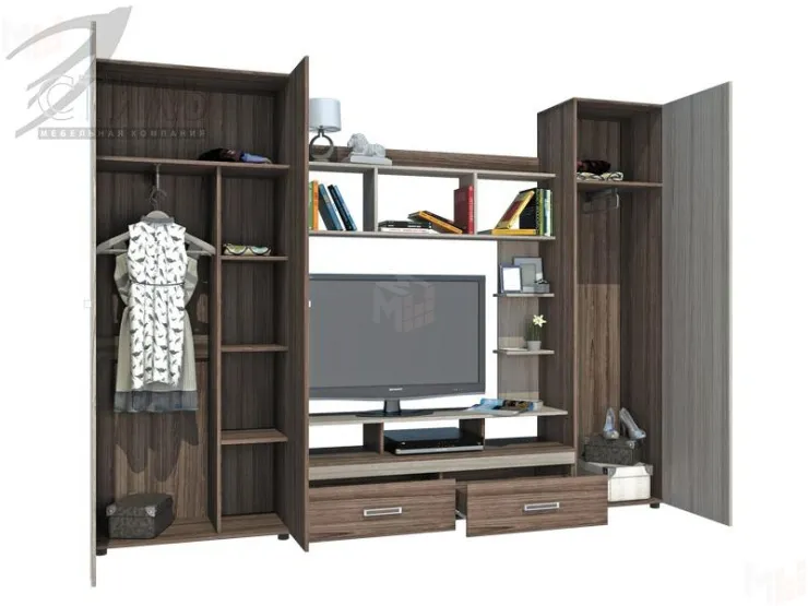 Гостиная Атлантида-2Б ясень шимо