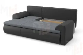 Угловой диван Цезарь (левый) серый